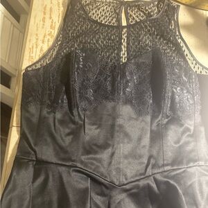 Guess Black Lace Top Peplum corset style #y2k